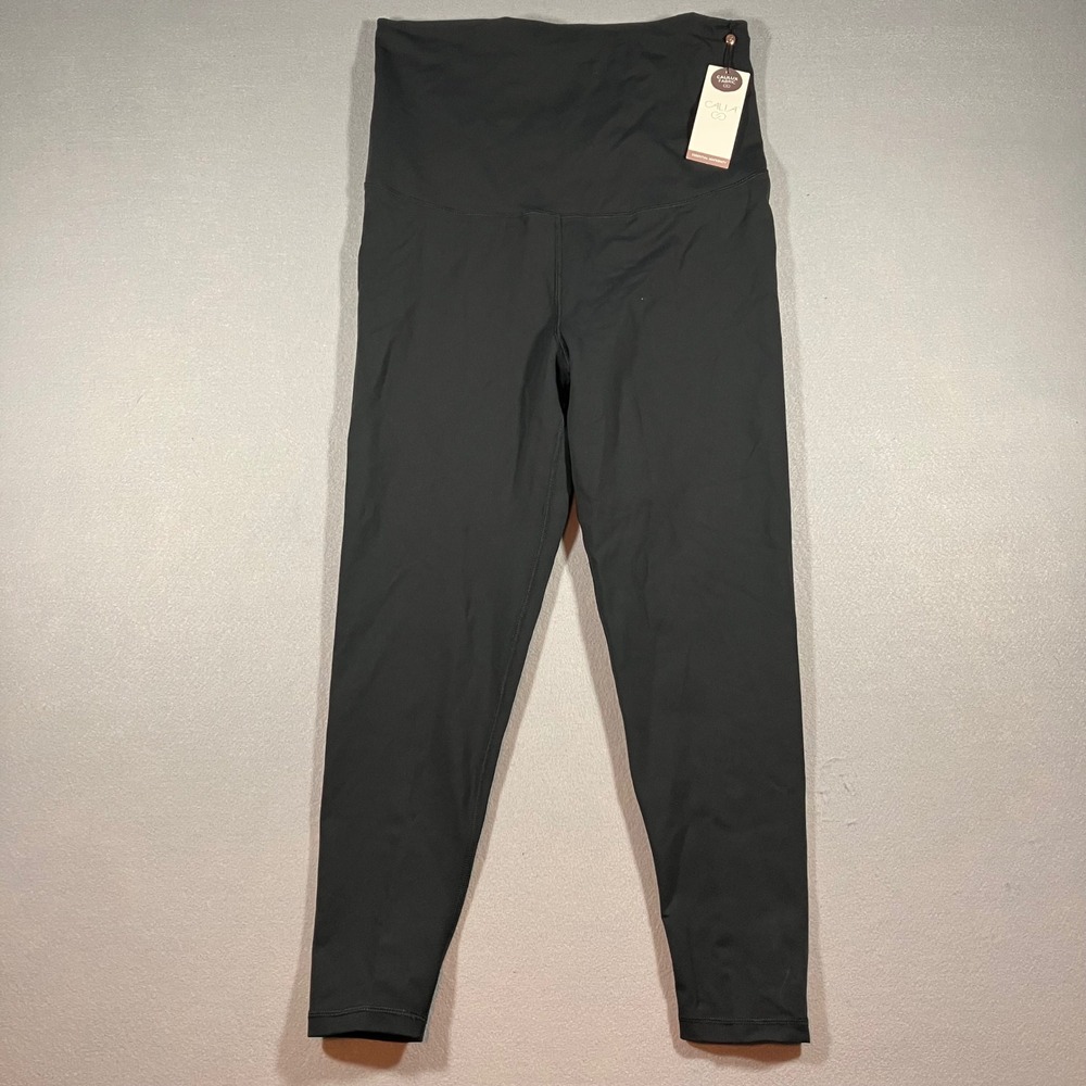 NWT CALIA Essential 7/8 Maternity Performance Legging Activewear Pure Black L